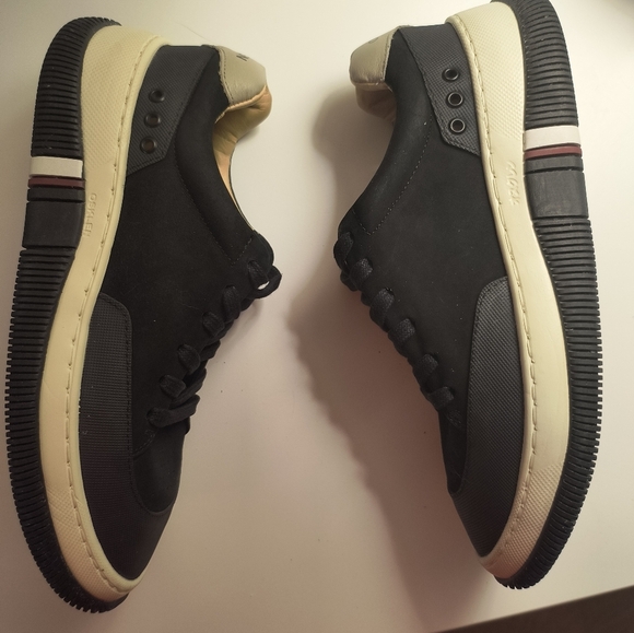 Osklen women's Black Leather Sneakers Sz US 8 Eu 39 - Picture 2 of 9